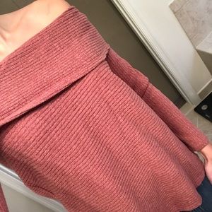 Off The Shoulder Ribbed Sweater